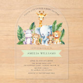 Safari Adventure Baby shower Uitnodiging (Voorkant)