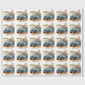 Safari Adventure Boy Baby shower Cadeaupapier (Vlak)