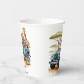 Safari Adventure Boy Baby shower Papieren Bekers (Links)