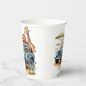 Safari Adventure Boy Baby shower Papieren Bekers (Rechts)