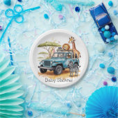 Safari Adventure Boy Baby shower Papieren Bordje (Feest)