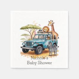 Safari Adventure Boy Baby shower Servet