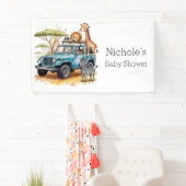Safari Adventure Boy Baby shower Spandoek (Insitu)