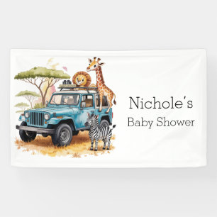 Safari Adventure Boy Baby shower Spandoek