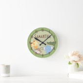 Safari Adventure Jungle Zoo Personalized Clock Ronde Klok (Huis)