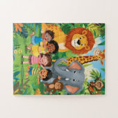 Safari Adventure: Meet the Wild Friends Legpuzzel (Horizontaal)
