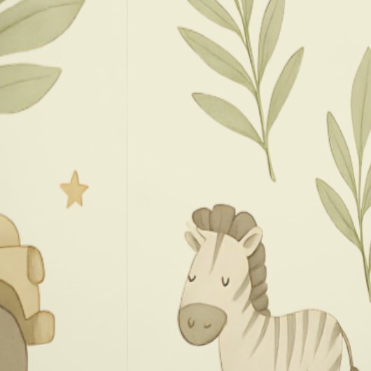 Safari Adventure Nursery Behang Neutraal Oerwoud (Zoom)