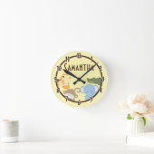 Safari Adventure Oerwoud Zoo Personalized Clock Ronde Klok (Huis)