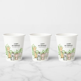 Safari Adventure Paper-Bord Papieren Bekers