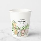 Safari Adventure Paper-Bord Papieren Bekers (Voorkant)