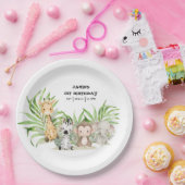 Safari Adventure Paper-Bord Papieren Bordje (Feest)