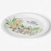 Safari Adventure Paper-Bord Papieren Bordje (Gekanteld)
