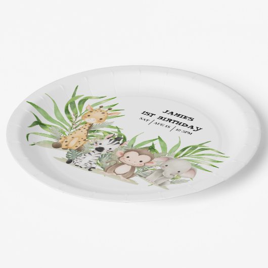 Safari Adventure Paper-Bord Papieren Bordje (Gekanteld)