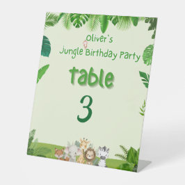 Safari Adventure Table Sign Reclamebord Met Voetstuk