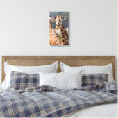 Safari Africa Giraffe Canvas Afdruk (Insitu (Slaapkamer))