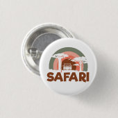 Safari Africa Thema Ronde Button 3,2 Cm (Voorkant /achterkant)