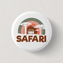 Safari Africa Thema Ronde Button 3,2 Cm