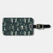  Safari African Animals Pattern Bagagelabel (Voorkant horizontaal)