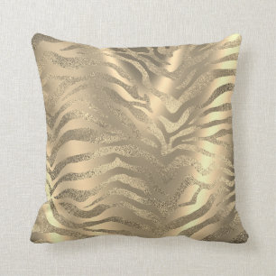 Safari African Gold Glam Animal Skin Sepia Kussen