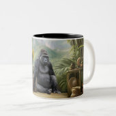 Safari Afrika Gorilla Accent Mok (Voorkant rechts)
