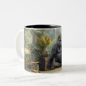 Safari Afrika Gorilla Accent Mok (Voorkant links)