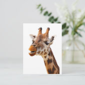 Safari Afrika Oerwoud Giraffe Briefkaart (Staand voorkant)