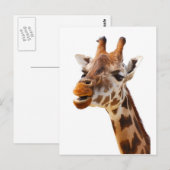 Safari Afrika Oerwoud Giraffe Briefkaart (Voorkant / Achterkant)