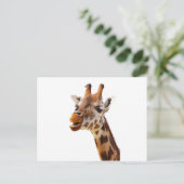 Safari Afrika Oerwoud Giraffe Briefkaart (Staand voorkant)