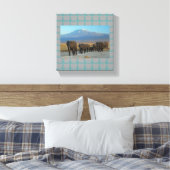 safari afrika olifanten canvas afdruk (Insitu (Slaapkamer))