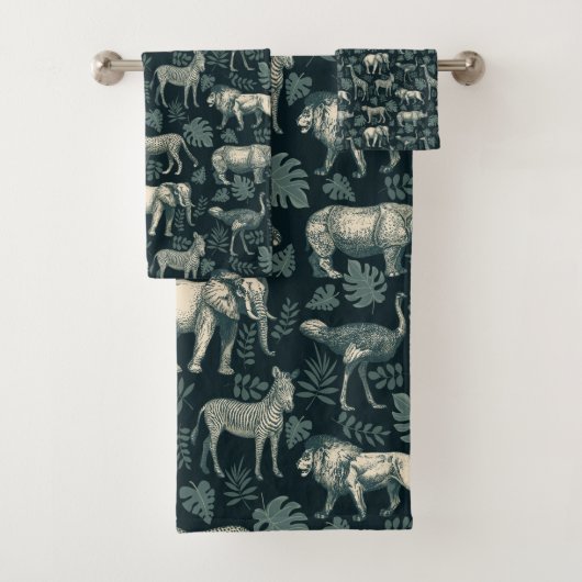 Safari Afrikaanse dieren Bad Handdoek (Insitu)