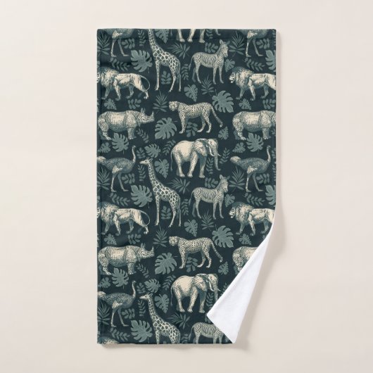  Safari Afrikaanse dieren Bad Handdoek (Handdoek)