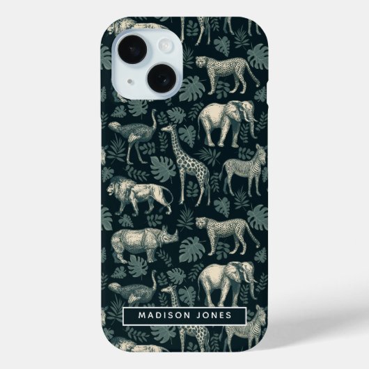 Safari Afrikaanse dieren Case-Mate iPhone Case (Achterkant)