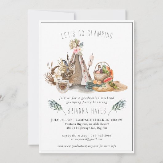 Safari Afstuderen Glamping Camping Weekend (Voorkant)