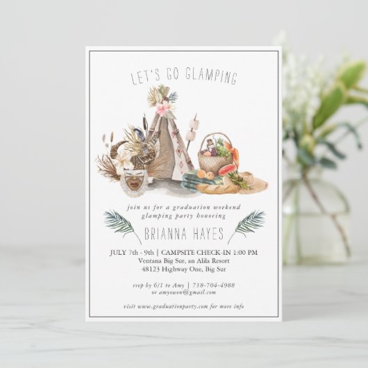 Safari Afstuderen Glamping Camping Weekend (Staand voorkant)