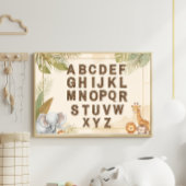 Safari Alfabet Nursery Boho Jungle Dieren Poster