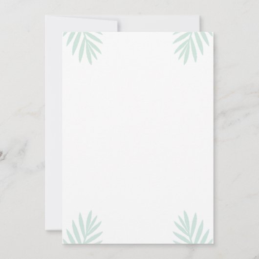 Safari Animal 1e verjaardag Kaart (Achterkant)