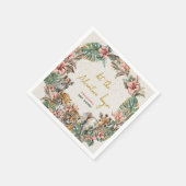 Safari Animal Adventure met Baby Boy Shower Servet (Hoek)