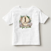 Safari Animal Babies Oerwoud Baby Leeftijd Toddler Kinder Shirts (Voorkant)
