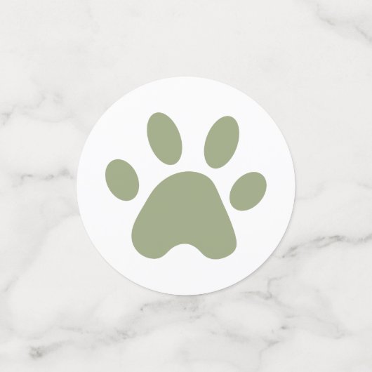 Safari Animal Baby shower Confetti (Kleine voorkant)