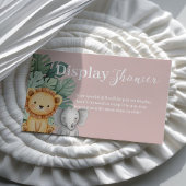 Safari Animal Baby shower Display douche Visitekaartje
