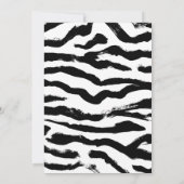 Safari Animal Birthday Party Invitation Kaart (Achterkant)