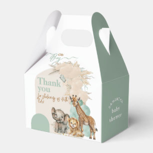 Safari animal Boho Oh Boy Baby shower Bedankdoosjes