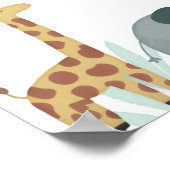 Safari Animal Boy 1st Birthday Welcome Sign Poster (Hoek)