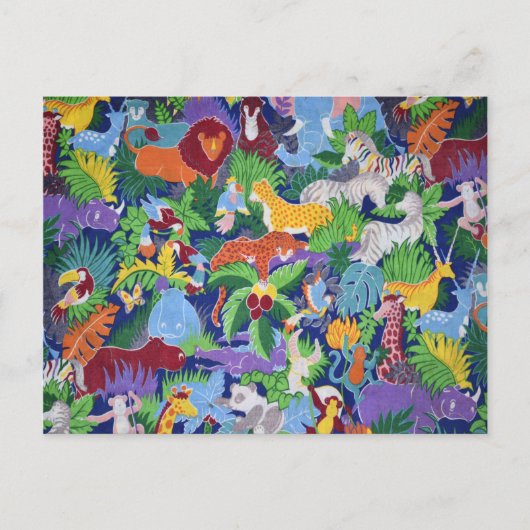 Safari Animal Briefkaart (Voorkant)