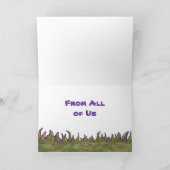 Safari Animal Dank je wel Bedankkaart (Binnen)