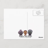 Safari Animal Dank u Briefkaart (Achterkant)