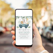 Safari Animal Drive door het Baby shower Kaart