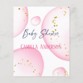 Safari Animal Elephant Eucalyptus Baby shower Flyer (Achterkant)