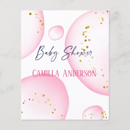 Safari Animal Elephant Eucalyptus Baby shower Flyer (Achterkant)