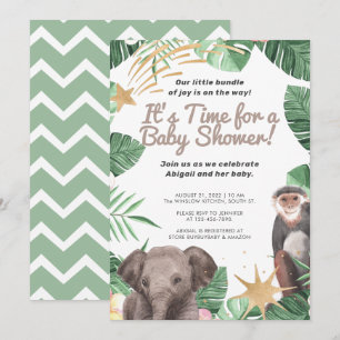 Safari Animal/Elephant, Oerwoud van apen Baby show Kaart